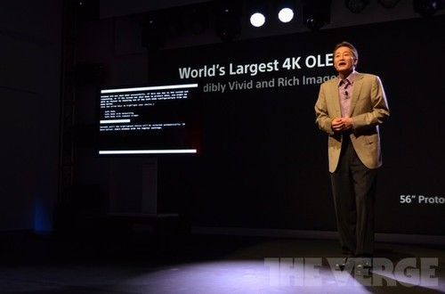 2013美国CES：索尼正式发布OLED+4K电视