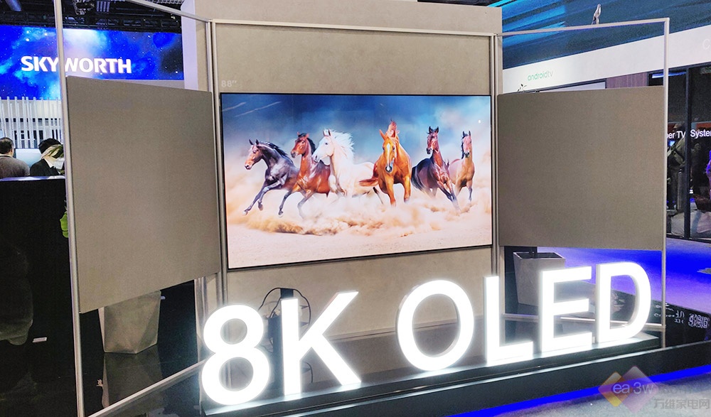 创维CES2019黑科技不断，8K OLED屏风电视闪耀全场